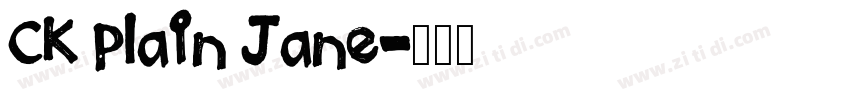 CK Plain Jane字体转换